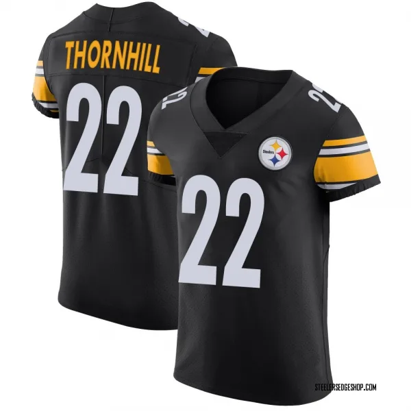 Men's Juan Thornhill Pittsburgh Steelers Elite Black Team Color Vapor Untouchable Jersey
