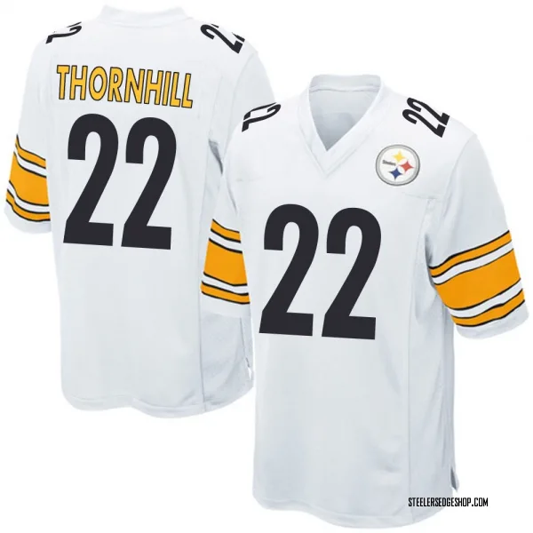 Men's Juan Thornhill Pittsburgh Steelers Game White Jersey