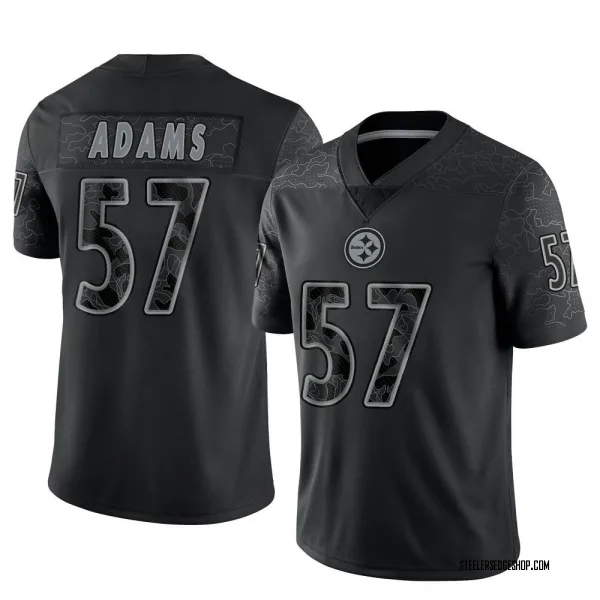 Men's Montravius Adams Pittsburgh Steelers Limited Black Reflective Jersey