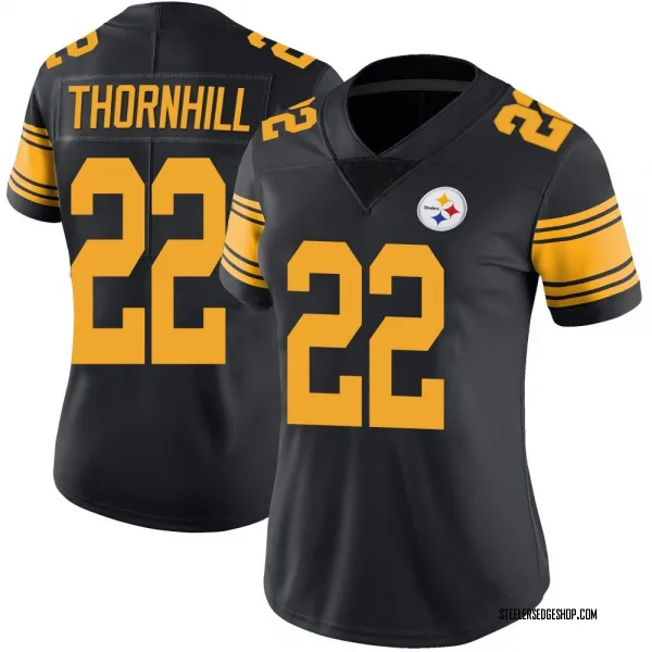 Women's Juan Thornhill Pittsburgh Steelers Limited Black Color Rush Jersey
