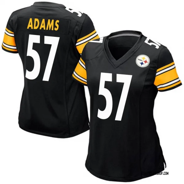 Women's Montravius Adams Pittsburgh Steelers Game Black Team Color Jersey