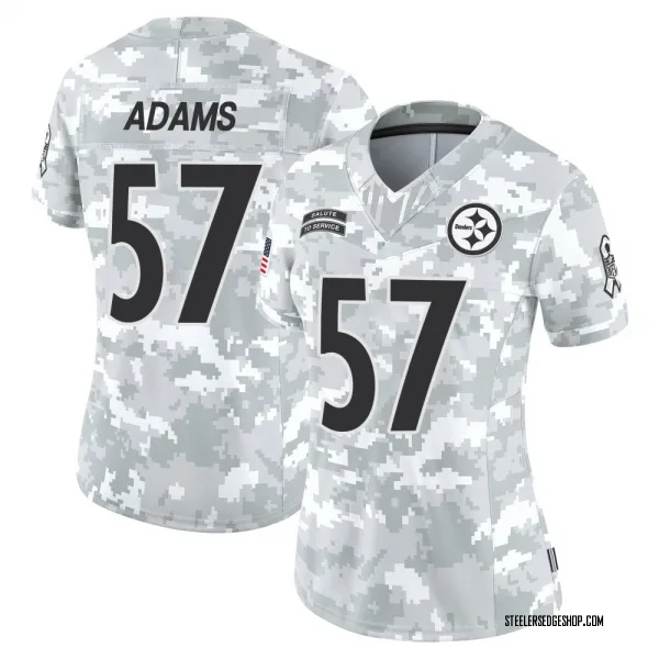 Women's Montravius Adams Pittsburgh Steelers Limited Arctic Camo 2024 Salute to Service Jersey