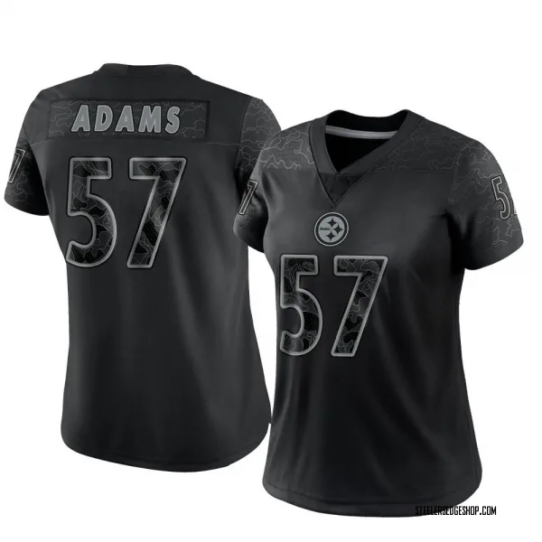 Women's Montravius Adams Pittsburgh Steelers Limited Black Reflective Jersey