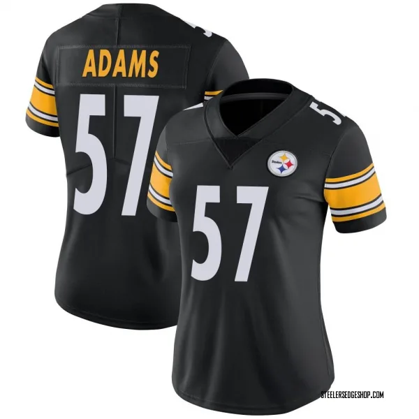 Women's Montravius Adams Pittsburgh Steelers Limited Black Team Color Vapor Untouchable Jersey