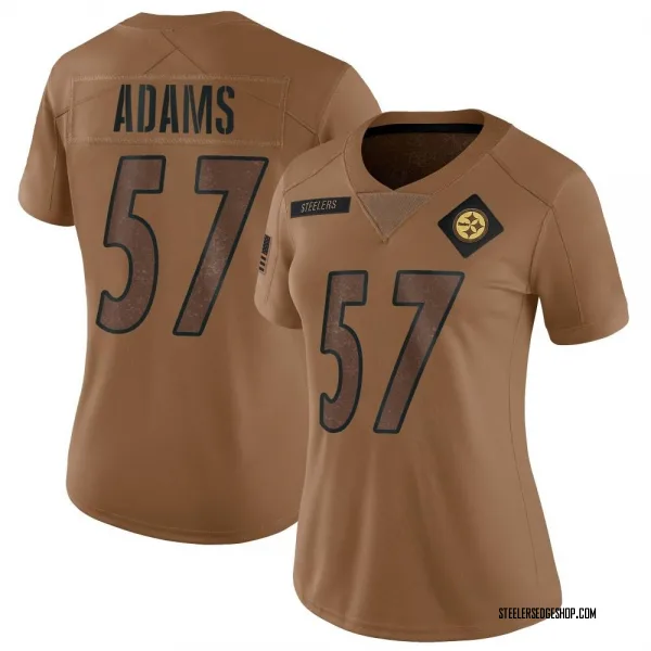 Women's Montravius Adams Pittsburgh Steelers Limited Brown 2023 Salute To Service Jersey