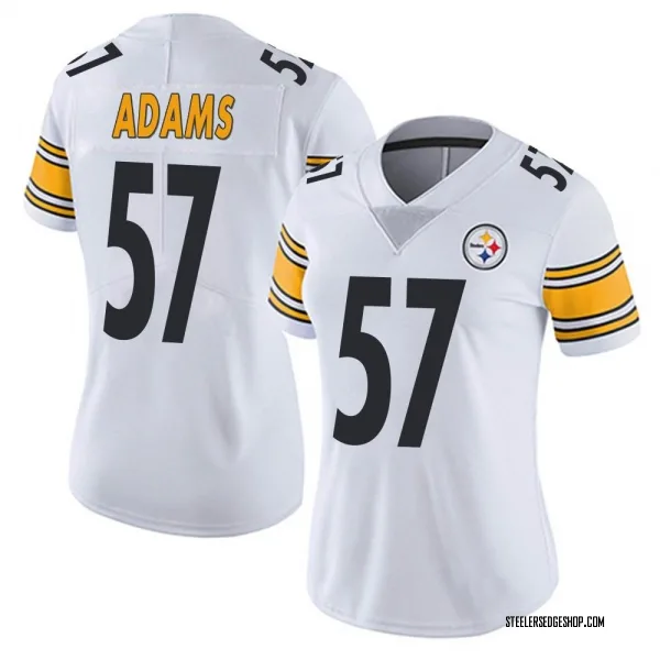 Women's Montravius Adams Pittsburgh Steelers Limited White Vapor Untouchable Jersey