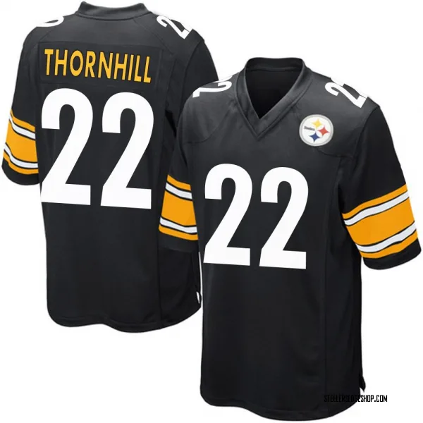 Youth Juan Thornhill Pittsburgh Steelers Game Black Team Color Jersey