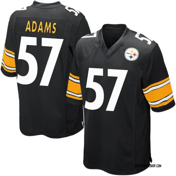 Youth Montravius Adams Pittsburgh Steelers Game Black Team Color Jersey