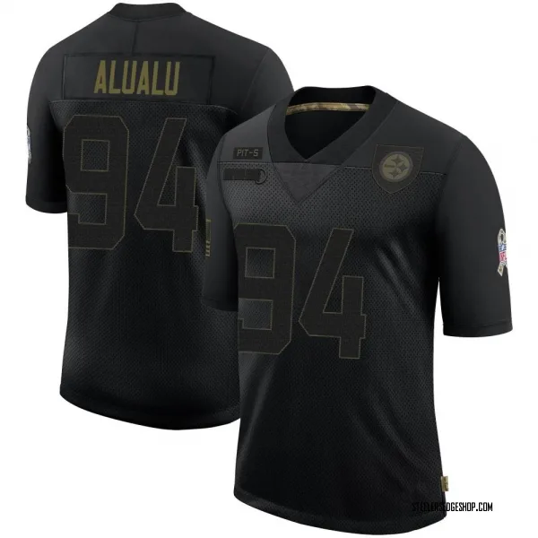 Youth Tyson Alualu Pittsburgh Steelers Limited Black 2020 Salute To ...